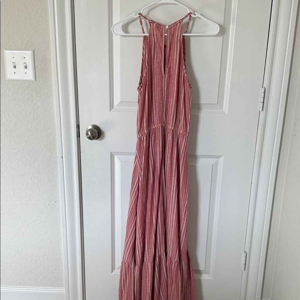 Old Navy Waist-Defined Braided-Strap Dobby Stripe Maxi Dress - Picture 11 of 12